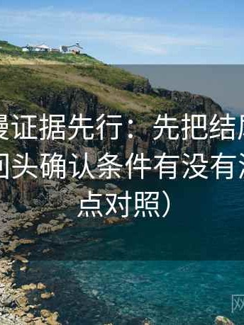 风车动漫证据先行：先把结尾改成摘要，再回头确认条件有没有漏项（五点对照）